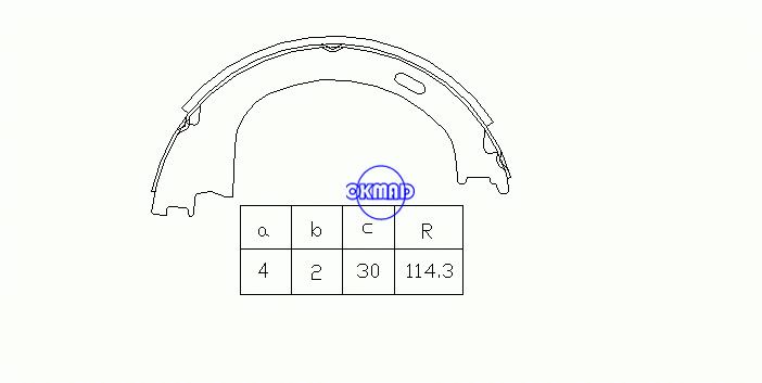 Ford EXPEDITION F-150 HERITAGE F250 PICKUP Lincoln BLACKWOOD MARK NAVIGATOR Town Car Drum Brake shoes FMSI:1517-S752 OEM:F85Z-2648-AA, OK-BS209
